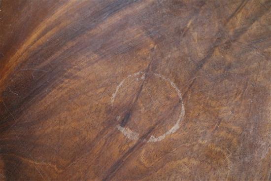 A William IV mahogany card table, W.3ft